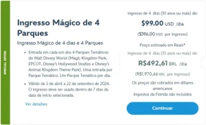 ingresso disney